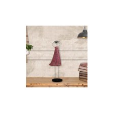 GARDEN DECO Handcraft Metal Wrought Iron Tribal Lady Worker (Set of 1 PC)