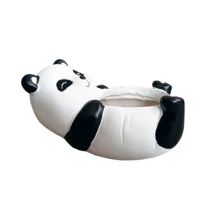 GARDEN DECO Cute Panda Resin Pot for Home & Office Decor (1 PC)