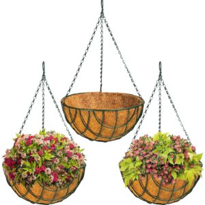 12 INCH coco coir green basket