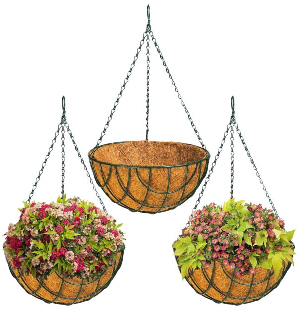 12 INCH coco coir green basket