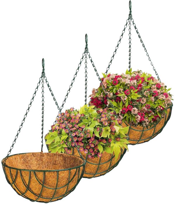 10 INCH coco coir green basket