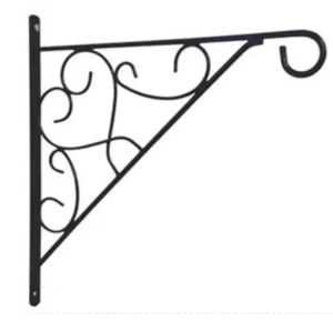 GARDEN DECO 12 Inch Wall Bracket for Hanging Baskets (Set of 1)