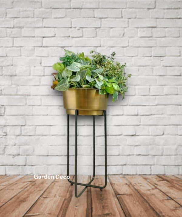 Brass planter