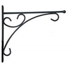 GARDEN DECO Designer Wall Bracket for Hanging Baskets and Bird Feeders & Wind Chimes (Set of 1)