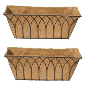 GARDEN DECO 30 Inch Wall Trough (Set of 2 Pcs)