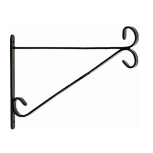 GARDEN DECO Elegant Wall Bracket for Hanging Baskets and Bird Feeders & Wind Chimes (Set of 1)