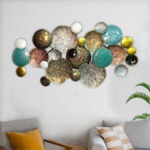 GARDEN DECO Handcrafted Multicolor 3D Metal Wall Art