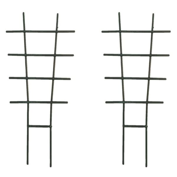 GARDEN DECO Plant Supporters/Trellis (Color- Dark Green, Set of 2 Pcs)