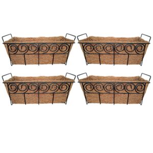 GARDEN DECO 18 Inch Metal Trough (Set of 4 PCs)