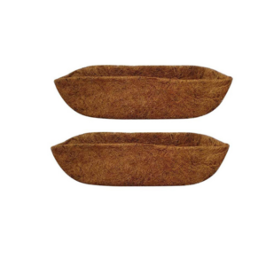 GARDEN DECO Coir Liner for 24 Inch Wall Mounted Trough (Set of 2 PCs)