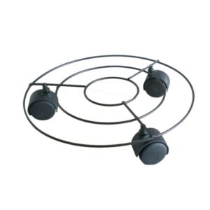 GARDEN DECO 11 Inch Pot Stand with Wheels (Set of 1 Pc)