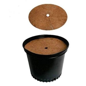 GARDEN DECO Weed Control Coir Mulch Mat(6 Inch, Set of 15 Pcs)