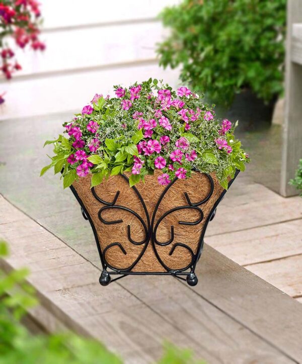 Butterfly design floor basket