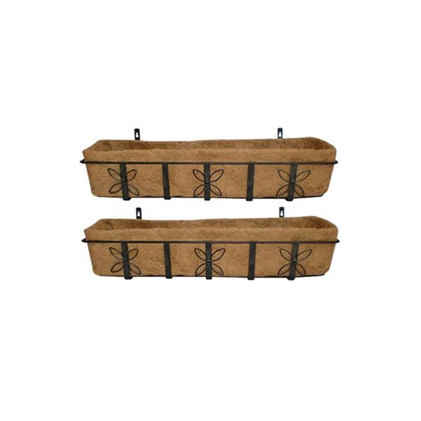 GARDEN DECO 30 Inch Designer Wall Trough (Set of 2 Pcs)