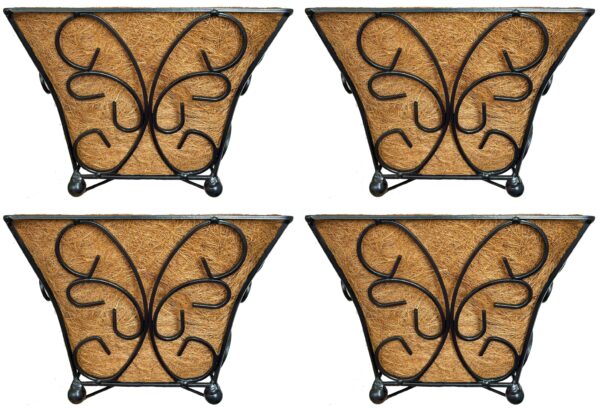 Butterfly design floor basket