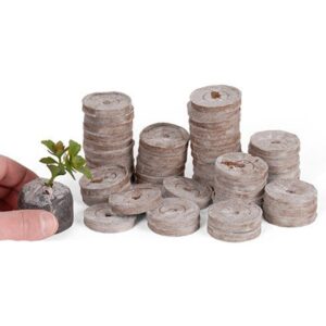 GARDEN DECO Coir Seedling Coins (50mm, Set of 200 pcs)