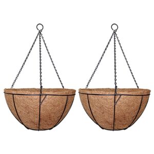 GARDEN DECO 14 Inch Designer Hanging Basket (Set of 2 Pcs)