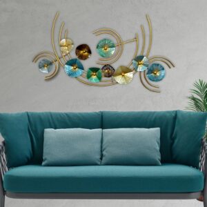 GARDEN DECO Handcrafted Metal Wall Art for Living Room & Home Decoration.