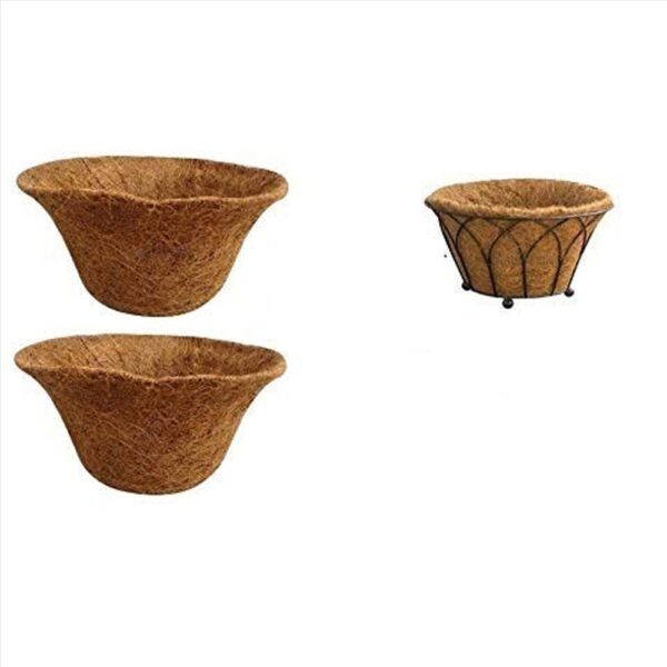 GARDEN DECO 14 Inch Floor Basket Coir Liner (Set of 2 Pcs)