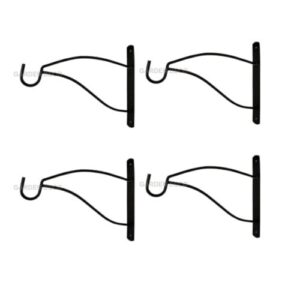 GARDEN DECO Wall Bracket for Hanging Baskets (Set of 4)