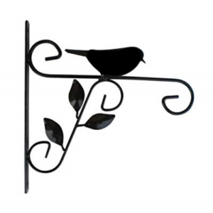 GARDEN DECO Beautiful Bird Design Wall Bracket for Hanging Baskets (Set of 1)